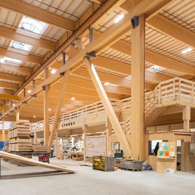 Produktionshalle Strüby Holzbau