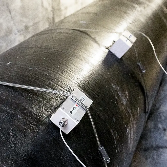 Ulraschall-Durchflussmessung Trinkwasserwerk.